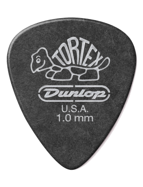 Dunlop® 488 Uñetas Tortex® Pitch Black Calibre: 1.00mm | Bolsa 12 Unidades