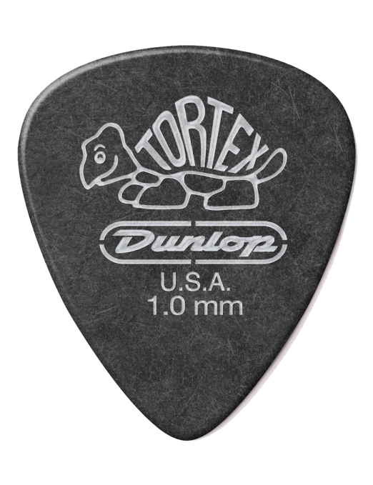 Dunlop® 488 Uñetas Tortex® Pitch Black Calibre: 1.00mm | Bolsa 12 Unidades