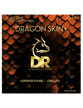 DR DRAGON SKIN+™ 10-52 Cuerdas Guitarra Eléctrica Quantum Nickel Recubiertas