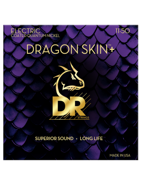 DR DRAGON SKIN+™ 11-52 Cuerdas Guitarra Eléctrica Quantum Nickel Recubiertas