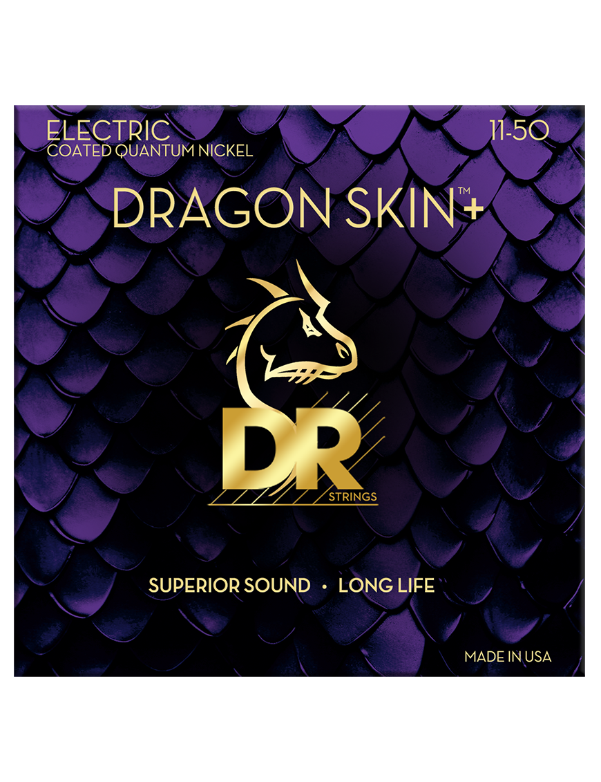 DR DRAGON SKIN+™ 11-52 Cuerdas Guitarra Eléctrica Quantum Nickel Recubiertas