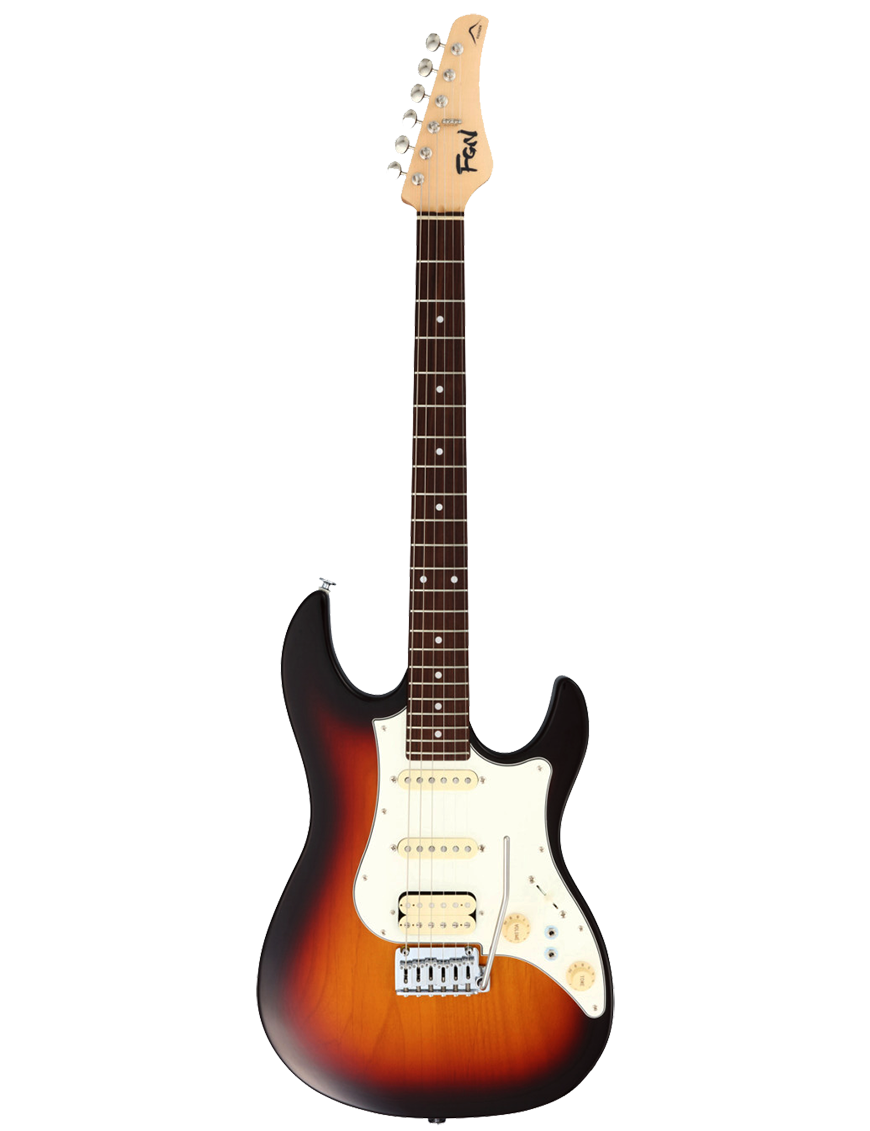 FGN® EOS2 AL-R Guitarra Eléctrica ODYSSEY Expert tipo Stratocaster® Case | Vintage Sunburst