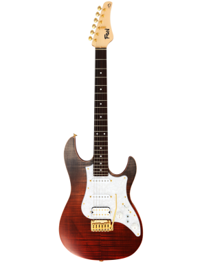 FGN® ODYSSEY Expert EOS2 FM-R Guitarra Eléctrica tipo Stratocaster® Case | Ripe Kaki