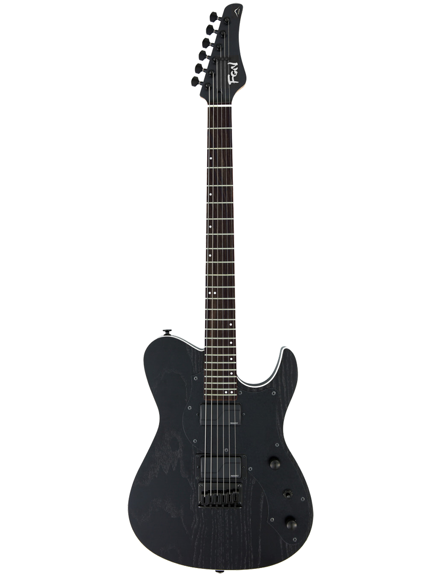 FGN® ILIAD J-Standard JIL3 ASH-DE-R Guitarra Eléctrica tipo Telecaster® Style Funda | Open Pore Black