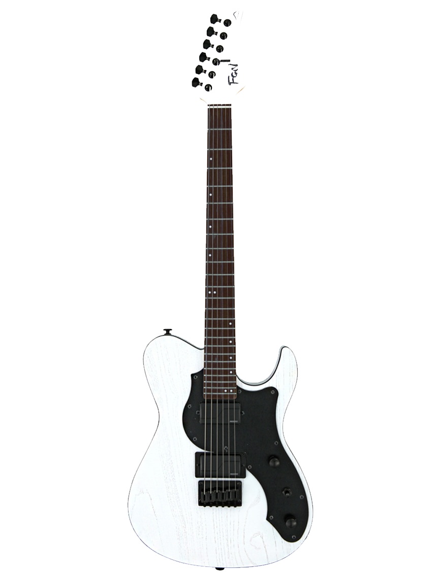 FGN® ILIAD J-Standard JIL3 ASH-DE-644-R Guitarra Eléctrica tipo Telecaster® Style Funda | Open Pore White