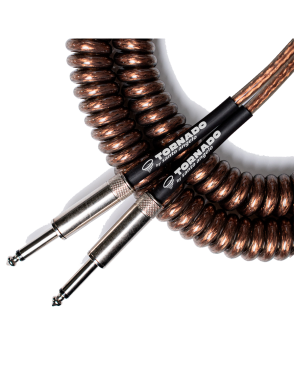 Santo Angelo® TORNADO Cobre Cable Instrumentos Plug ¼" Recto a Plug ¼" Recto OFHC | 9.15mt