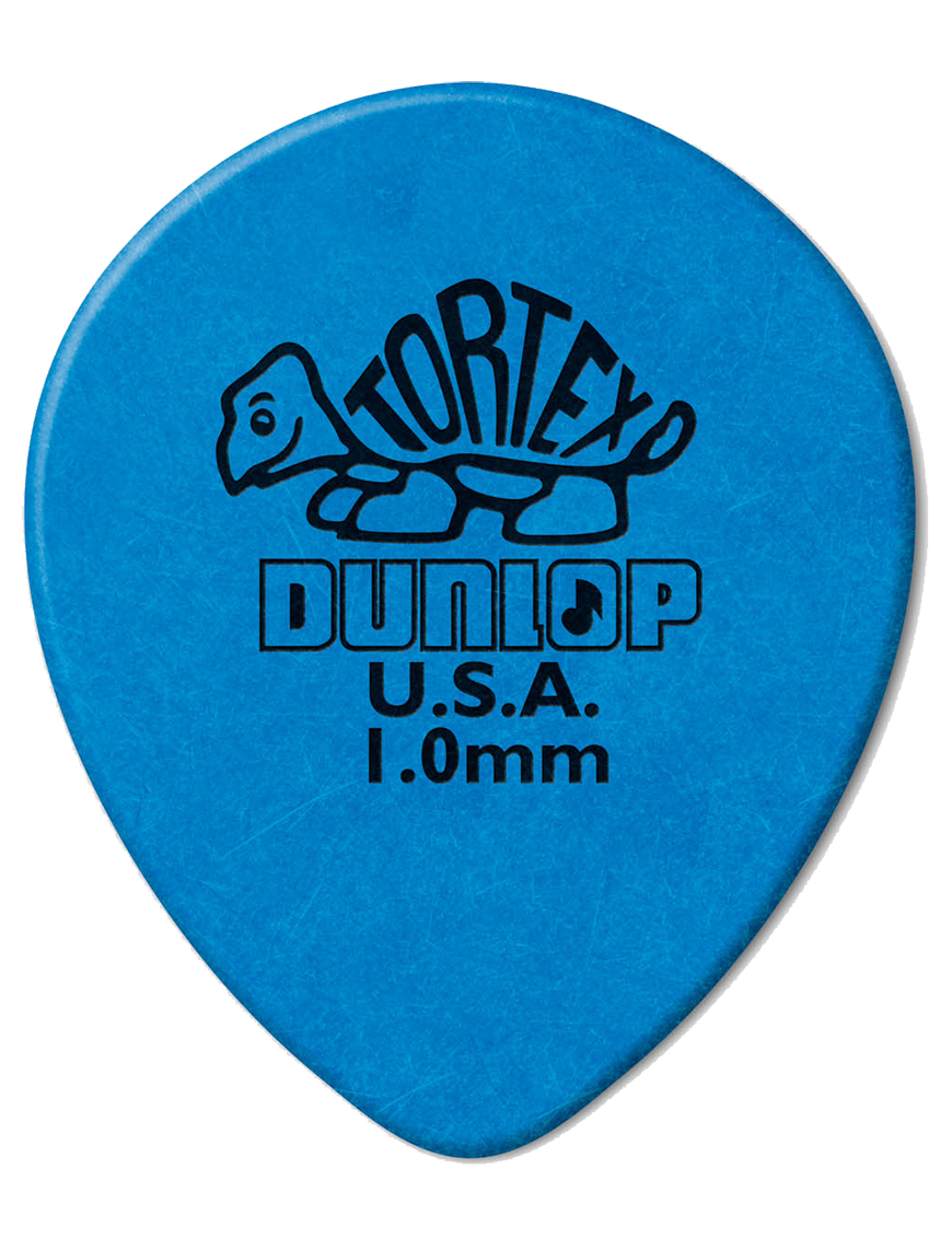 Dunlop® 413 Uñetas Tortex® TearDrop Calibre: 1.00mm Azul | 72 Unidades