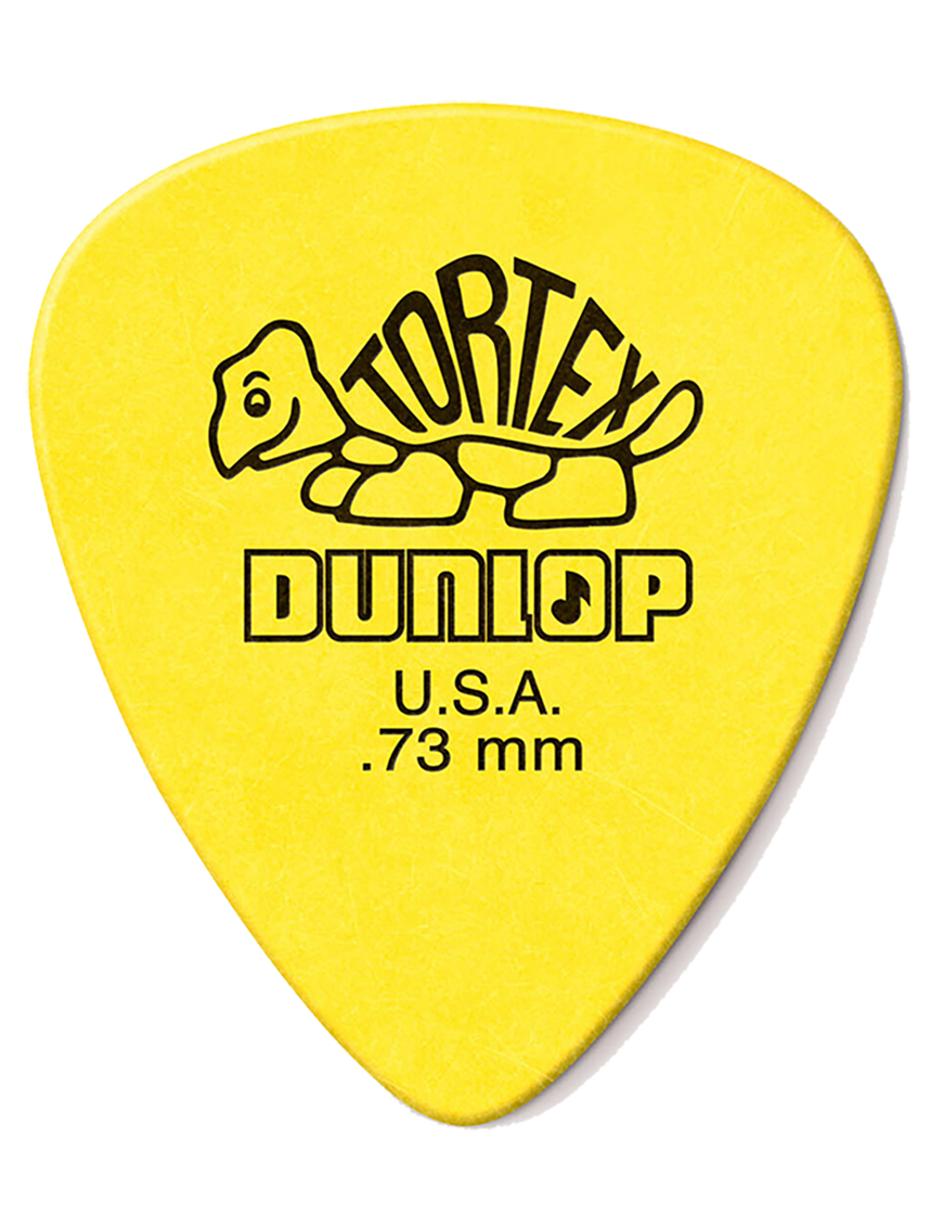 Dunlop® 418 Uñetas Tortex® Standard Calibre: .73 mm Amarillo | 72 Unidades