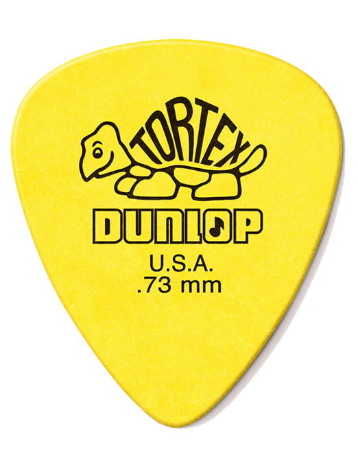 Dunlop® 418 Uñetas Tortex® Standard Calibre: .73 mm Amarillo | 72 Unidades