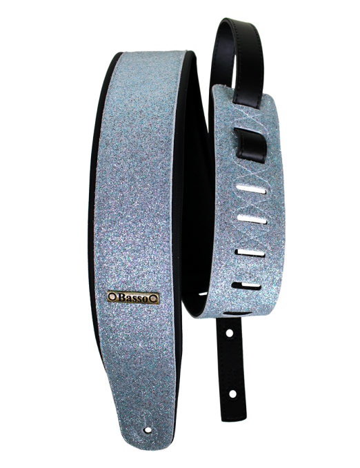 Basso® Glitter Correa Guitarra 7cm Largo: 145 | Blue Light