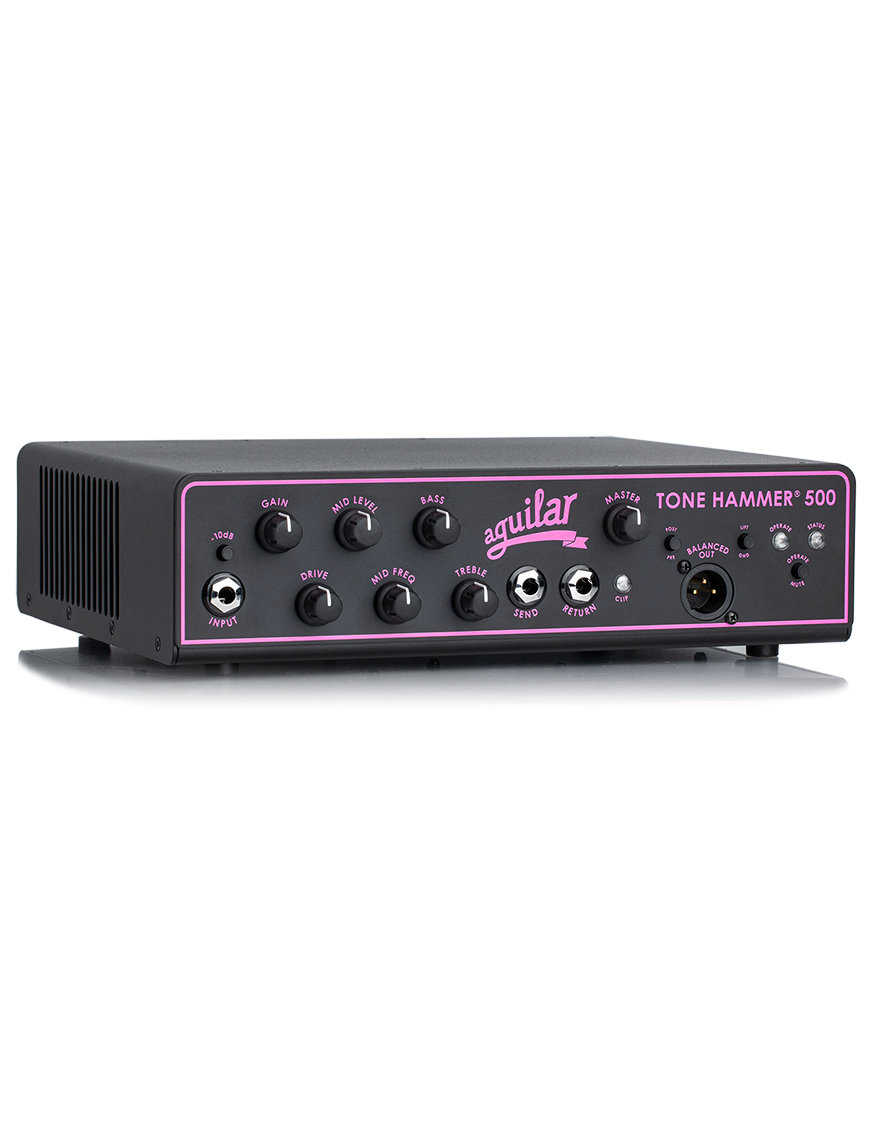 Aguilar® Tone Hammer® 500 Amplificador Bajo Cabezal 500W Edición Limitada Concientización sobre el Cáncer de mama