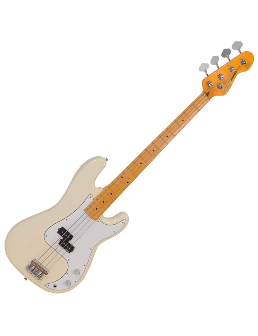 Vintage® V4M Bajo Eléctrico PB Maple | Vintage White