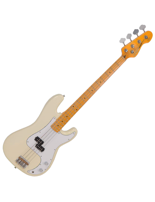 Vintage® V4M Bajo Eléctrico PB Maple | Vintage White