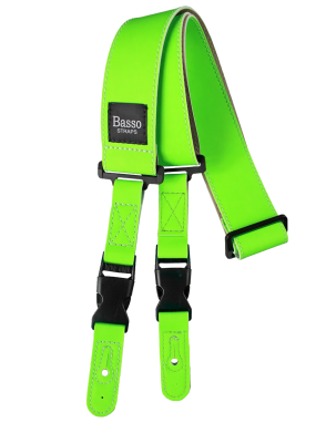 Basso® Neón Quick Release Correa Guitarra 5cm Largo: 160cm | Verde