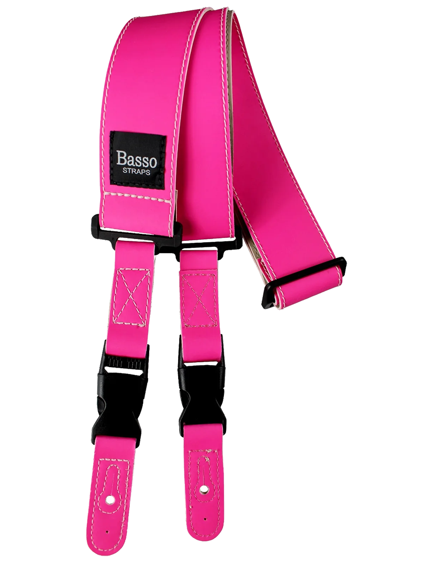 Basso® Neón Quick Release Correa Guitarra 5cm Largo: 160cm | Pink