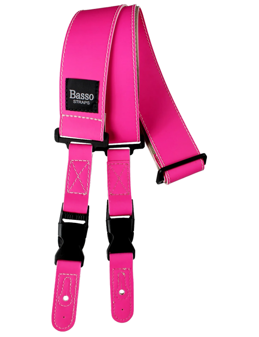 Basso® Neón Quick Release Correa Guitarra 5cm Largo: 160cm | Pink