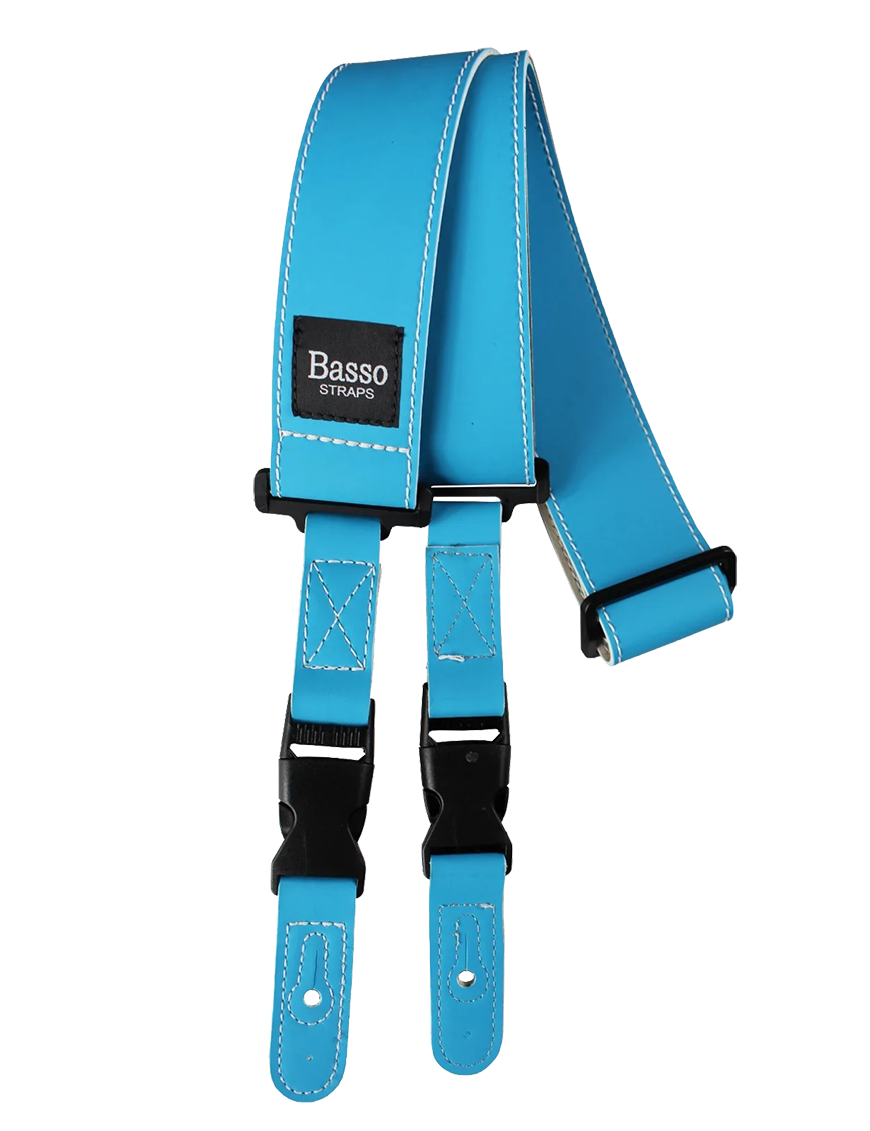 Basso® Neón Quick Release Correa Guitarra 5cm Largo: 160cm | Blue