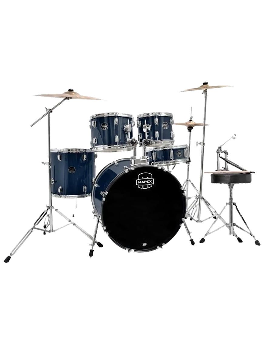 MAPEX® PDG5254TC Set Batería Prodigy Kit: 5 piezas + Platillos | Royal Blue