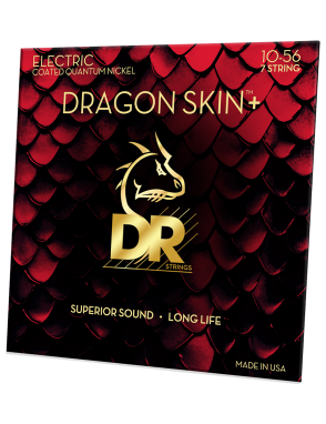 DR DRAGON SKIN+™ 10-56 Cuerdas Guitarra Eléctrica 7 Cuerdas Quantum Nickel Recubiertas
