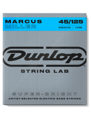 Dunlop® MARCUS MILLER Signature 45-125 Cuerdas Bajo Eléctrico 5 Cuerdas  SUPER BRIGHT™