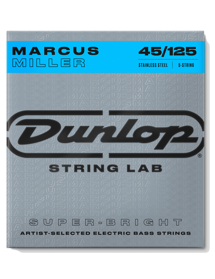 Dunlop® MARCUS MILLER Signature 45-125 Cuerdas Bajo Eléctrico 5 Cuerdas  SUPER BRIGHT™