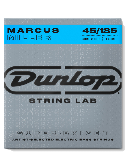 Dunlop® MARCUS MILLER Signature 45-125 Cuerdas Bajo Eléctrico 5 Cuerdas  SUPER BRIGHT™