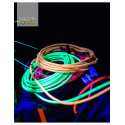 Santo Angelo® NEON Pink Cable Instrumentos Plug ¼" Recto a Plug ¼" 90° OFHC | 6.10mt