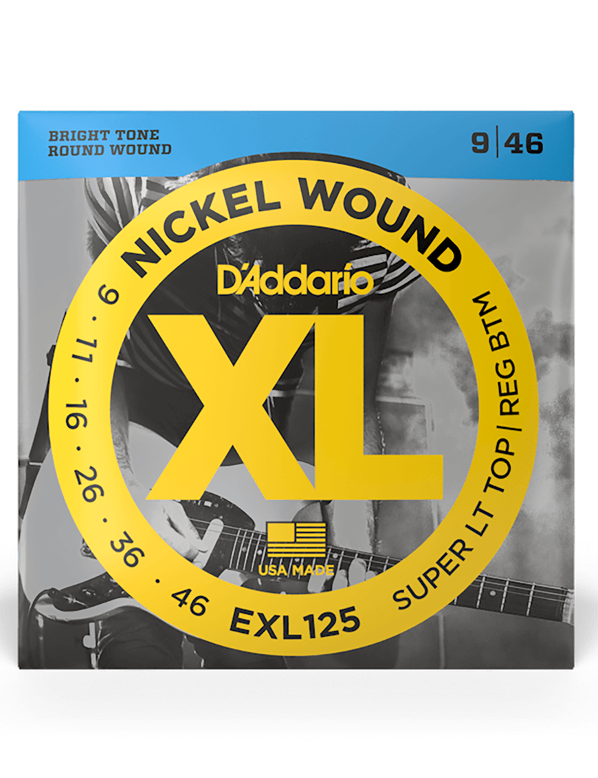 D'Addario EXL125 9-46 Cuerdas Guitarra Eléctrica Nickel Wound