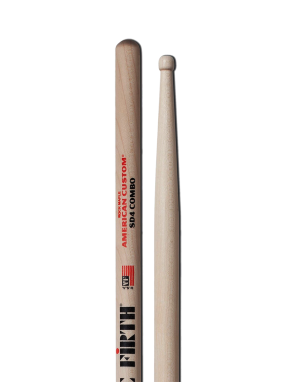 VIC FIRTH® SD4 Combo American Custom® Baquetas Punta Madera