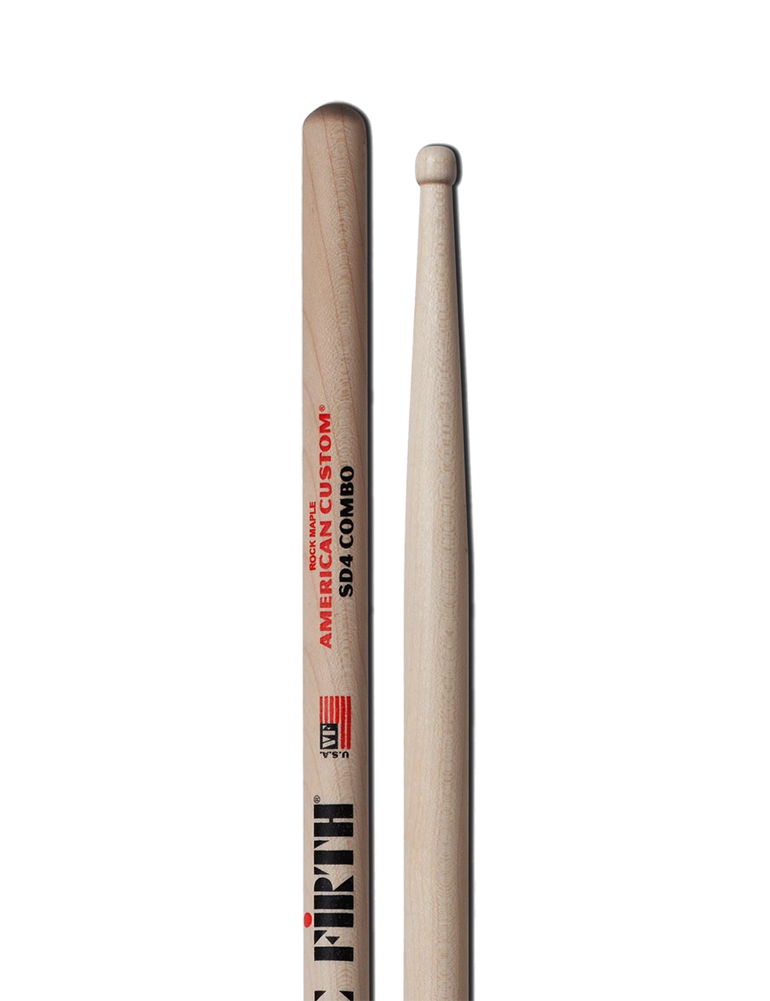 VIC FIRTH® SD4 Combo American Custom® Baquetas Punta Madera