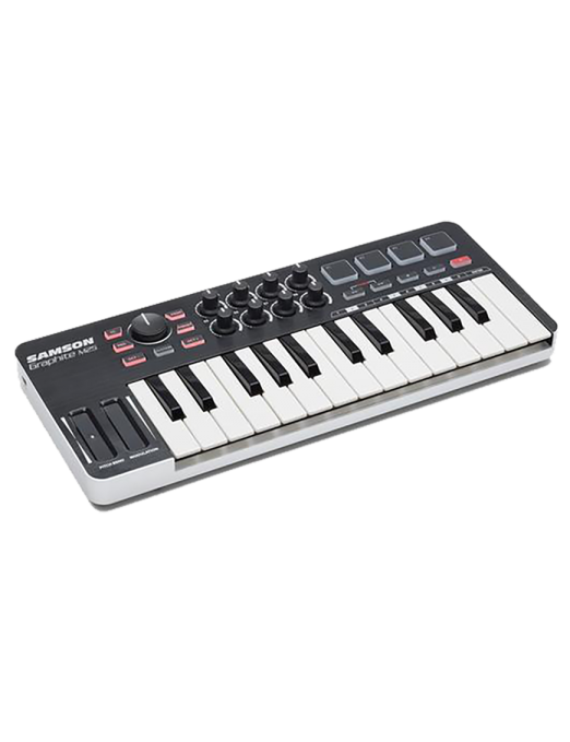 Samson® Graphite M25 Controlador MIDI USB  | Negro