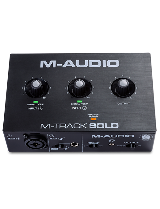 M-AUDIO® M-Track Solo Interfaz Audio 2 Canales