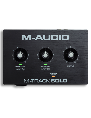 M-AUDIO® M-Track Solo Interfaz Audio 2 Canales