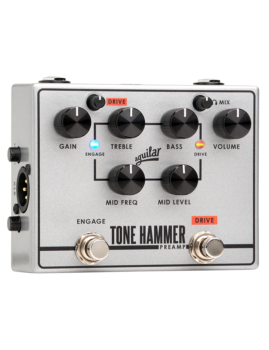 Aguilar® Tone Hammer® PREAMP V2 Pedal Bajo Preamp Caja Directa