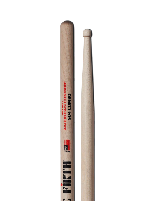 VIC FIRTH® SD4 Combo American Custom® Baquetas Punta Madera