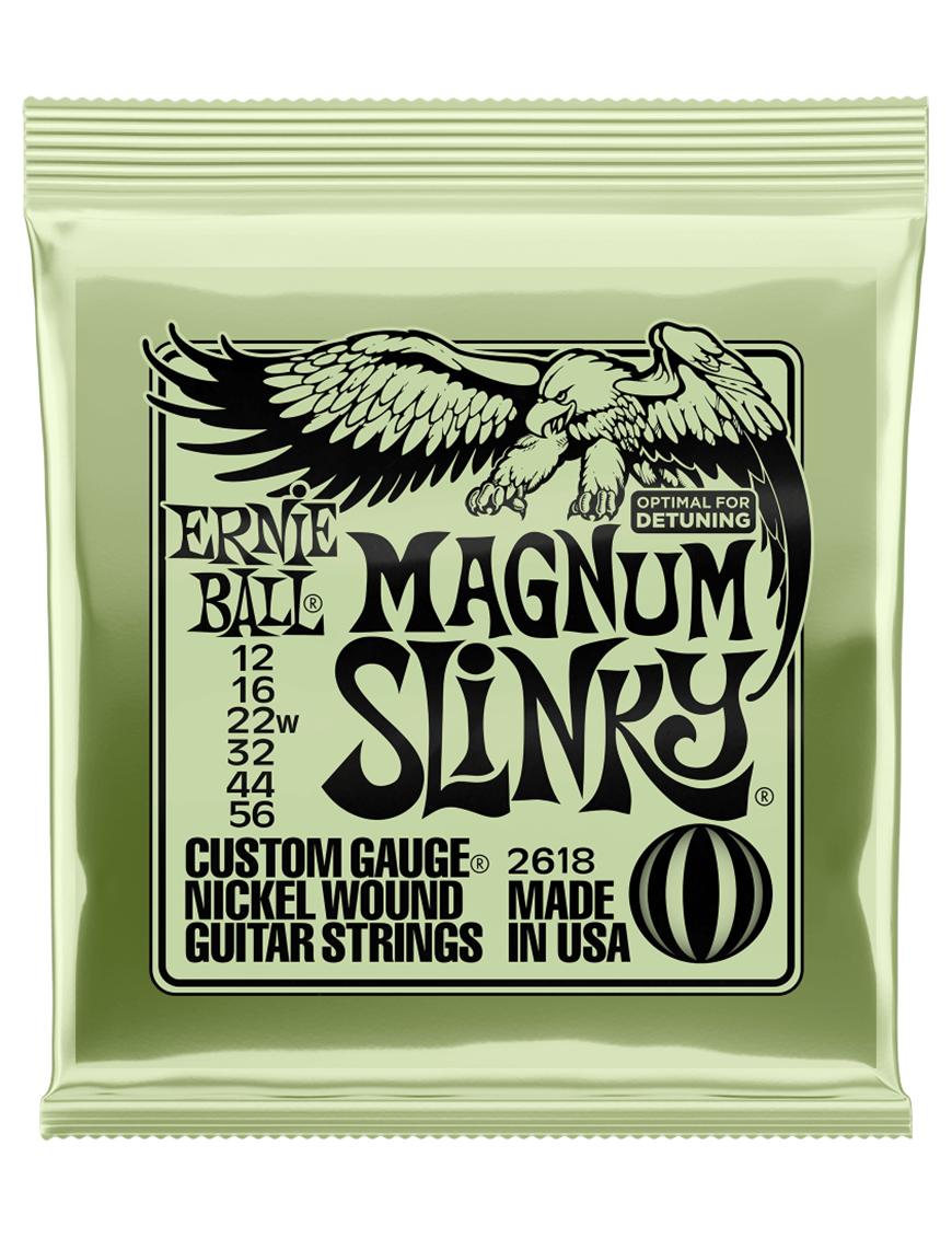 Ernie Ball® 2618 12-52 Slinky® Cuerdas Guitarra Eléctrica Magnum Nickel