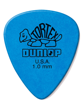 Dunlop® 418 Tortex® Standard Uñetas Calibre: 1.00mm Azul | 12 Unidades