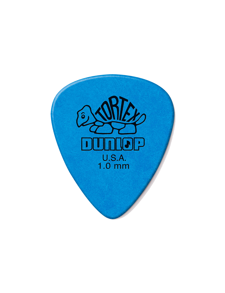 Dunlop® 418 Tortex® Standard Uñetas Calibre: 1.00mm Azul | 12 Unidades