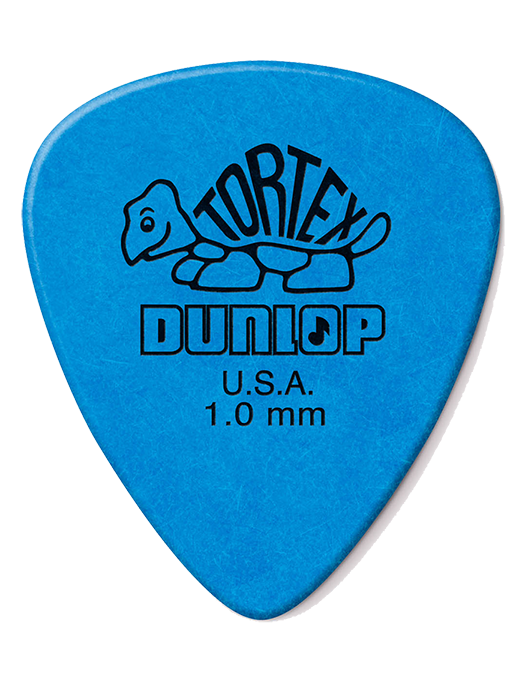 Dunlop® 418 Tortex® Standard Uñetas Calibre: 1.00mm Azul | 12 Unidades