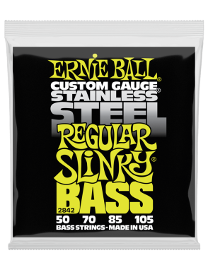 Ernie Ball® 2842 50-105 Slinky® Cuerdas Bajo Eléctrico Regular Steel