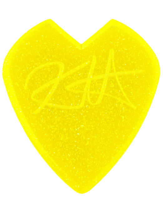 Dunlop® Kirk Hammett JAZZ III Uñetas Glitter Amarillo | 6 Unidades