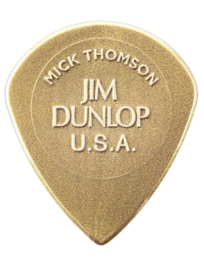 Dunlop® Mick Thomson CUSTOM JAZZ III XL Uñetas Dorada | 6 Unidades