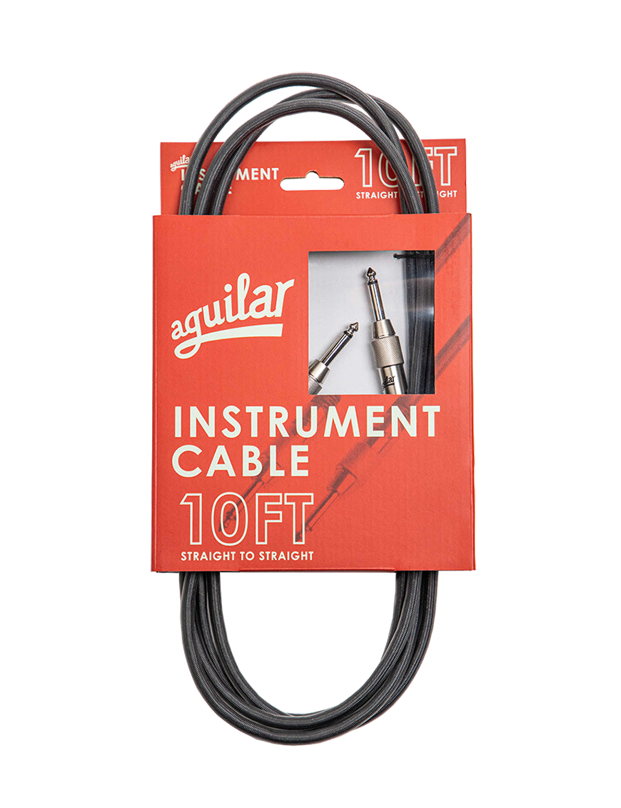 Aguilar® INST10SS Cables Instrumentos Plug ¼" Recto A Plug ¼" Recto OFHC | 3.05 mt