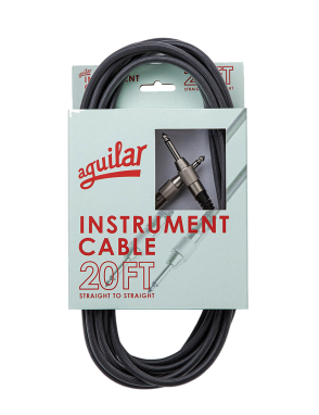 Aguilar® INST20SS Cables Instrumentos Plug ¼" Recto A Plug ¼" Recto OFHC | 6.10 mt