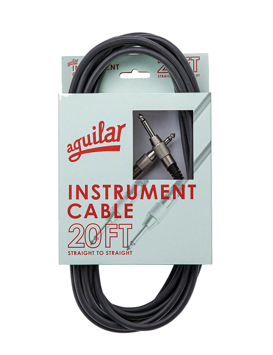 Aguilar® INST20SS Cables Instrumentos Plug ¼" Recto A Plug ¼" Recto OFHC | 6.10 mt