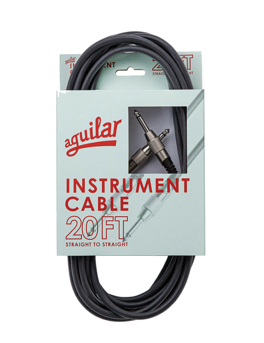 Aguilar® INST20SS Cables Instrumentos Plug ¼" Recto A Plug ¼" Recto OFHC | 6.10 mt