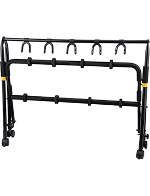 HERCULES® GS525B Atril Guitarra/Bajo Rack con Ruedas hasta 5 Instrumentos