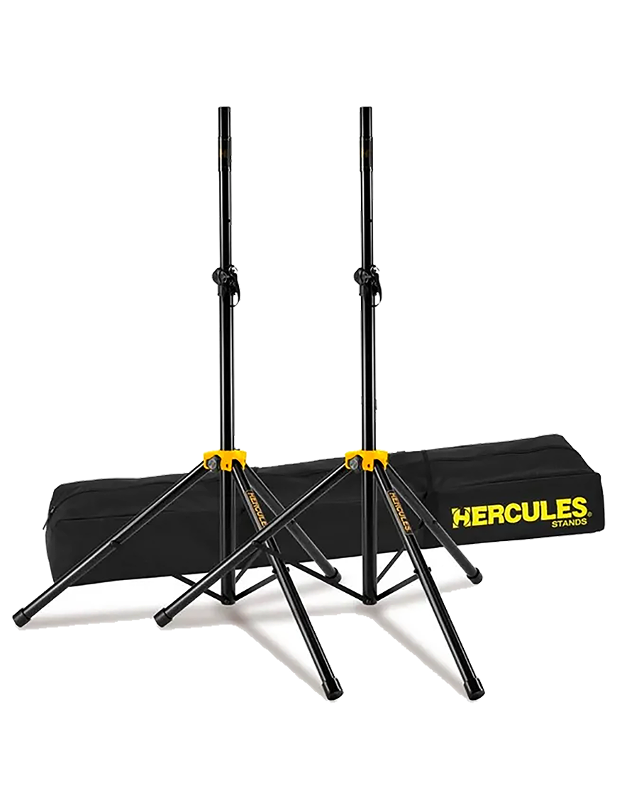 HERCULES® SS200BB Atril Parlantes Par Con Funda Transporte