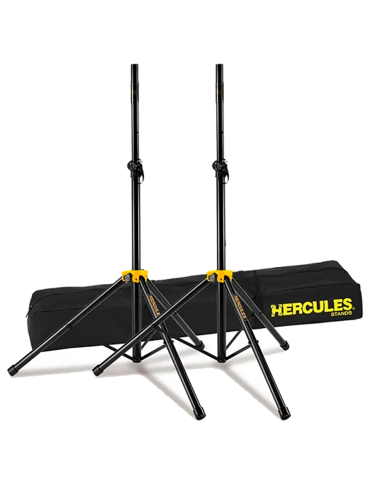 HERCULES® SS200BB Atril Parlantes Par Con Funda Transporte