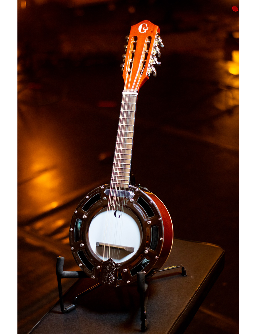 GCR® YWBJ Banjo Electroacústico 8 Cuerdas con Funda